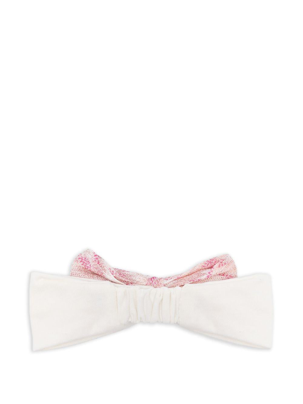 Cerchietto per neonata Missoni Kids bianco avorio con fiocco MY0054 L0392 504AV MISSONI KIDS 