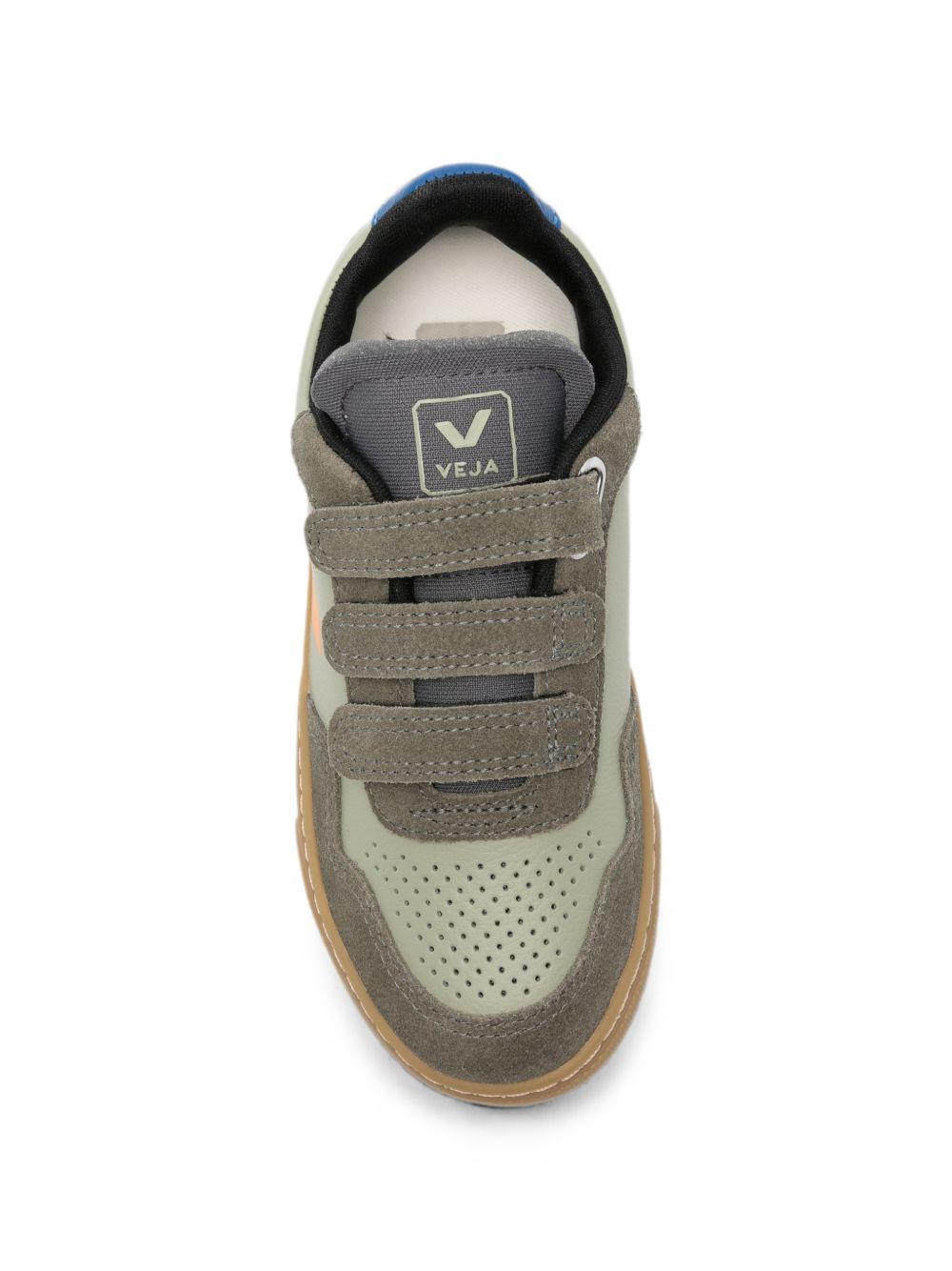 Sneakers V-90 per bambino Veja Kids verde con chiusura a strappi SX2021782 CLAY MANGO KAKI VEJA KIDS 