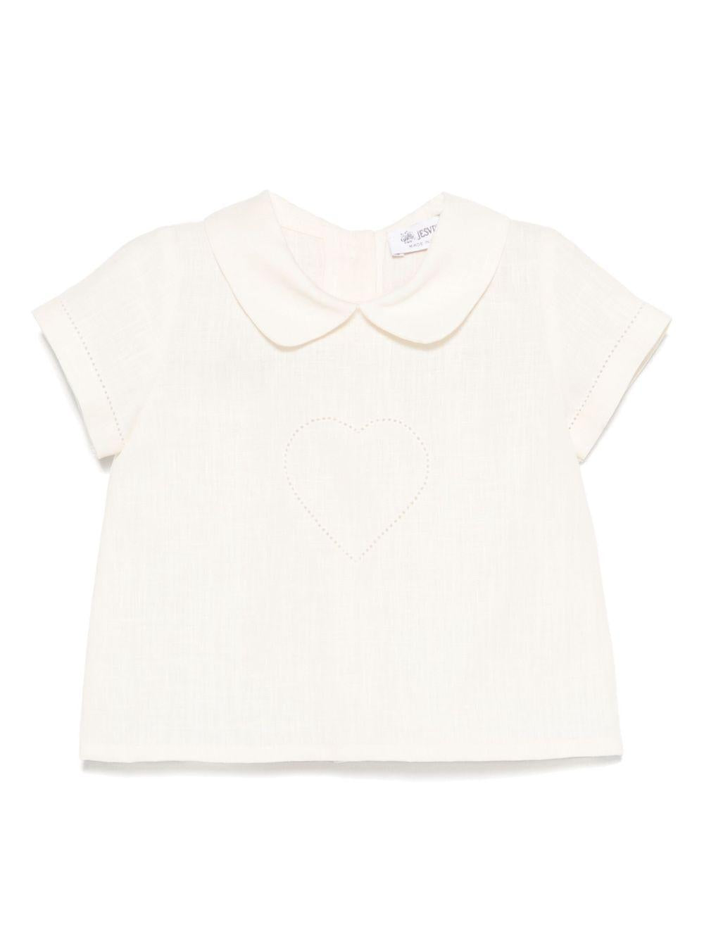 Camicia per neonata JESURUM BABY Ascanio bianco con colletto a punta ASCANIO VAR.01 JESURUM 