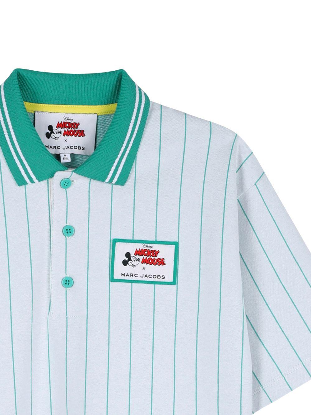 T-shirt per bambino The Marc Jacobs x Disney verde chiaro con motivo a righe W60777 126 THE MARC JACOBS KIDS 