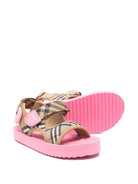 Sandali per bambina Burberry Kids rosa con design Vintage Check 8118435 A4507 BURBERRY KIDS 