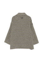 Giacca per bambina Douuod Kids verde con motivo a quadri all-over DZ2P87 E0251 114GL DOUUOD KIDS 