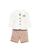 Abito per neonato Colorichiari multicolore con papillon abbinato MN508444 4795a 15 COLORICHIARI KIDS 