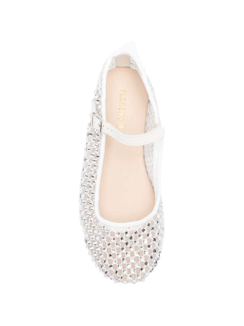 Ballerine per bambina Florens bianco latte con fibbia F1131 1/2 LATTE FLORENS KIDS 