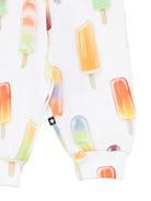 Pantatuta per bambini Molo bianco con stampa gelato all-over 6S26I205 9561 MOLO 