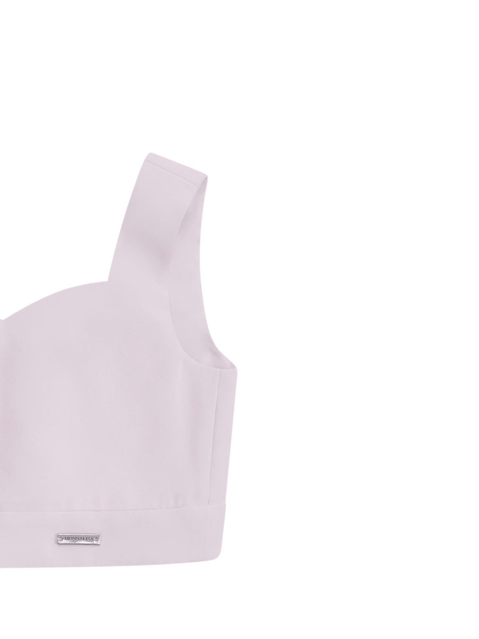 Top per bambina Monnalisa bianco con bottoni 71G307 7303 0001 MONNALISA KIDS 