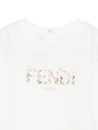 T-shirt per neonata Fendi Kids bianco con logo BFI167 7AJ F0TU9 FENDI KIDS 