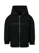 Felpa per bambino Givenchy Kids nero con cappuccio H30939 09B GIVENCHY KIDS 