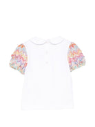 T-shirt per neonata Missoni Kids bianca con logo sul davanti MY8041 Z3672 100MC MISSONI KIDS 