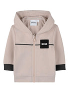 Set tuta sportiva per neonato Boss Kids beige con dettaglio logo J52527 B51 BOSS KIDS 