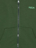 Felpa per bambino MSGM Kids verde con cappuccio e logo F5MSJUZH002 MS039 MSGM KIDS 