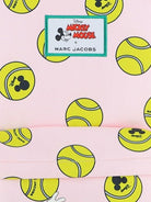 Zaino per bambina The Marc Jacobs Kids  x Mickey Mouse rosa chiaro con stampa palline da tennis W60851 475 THE MARC JACOBS KIDS 