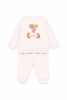 Set di maglia e pantaloni per neonata Polo Ralph Lauren Kids rosa con stampa grafica Teddy 310P02078 002 Ralph Lauren kids 