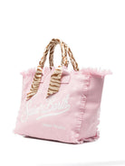 Borsa Vanity MC2 Saint Barth rosa con manici avvolti da foulard VANI045 09249L MC2 ST. BARTH KIDS 