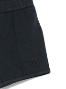 Shorts per neonato Emporio Armani Kids blu con logo aquila sul davanti EB001121 AF20698 UB118 EMPORIO ARMANI KIDS 