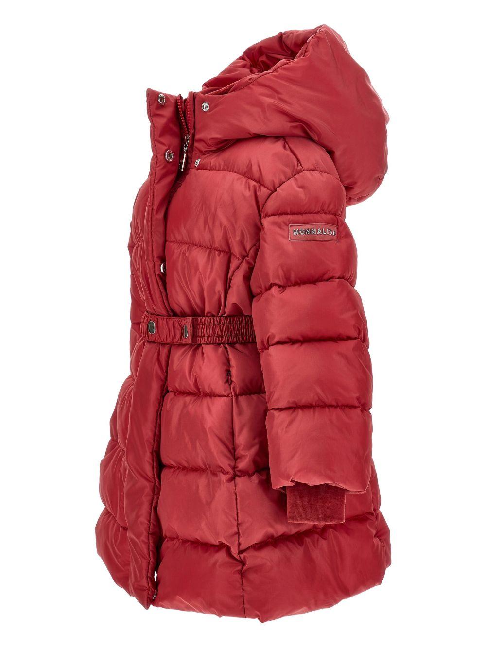 Piumino per bambina Monnalisa rosso con cappuccio 17F101 6020 0043 MONNALISA 