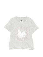 T-shirt per neonati Stella McCartney Kids grigia con stampa grafica TZ8001 Z3772 807 STELLA McCARTNEY KIDS 