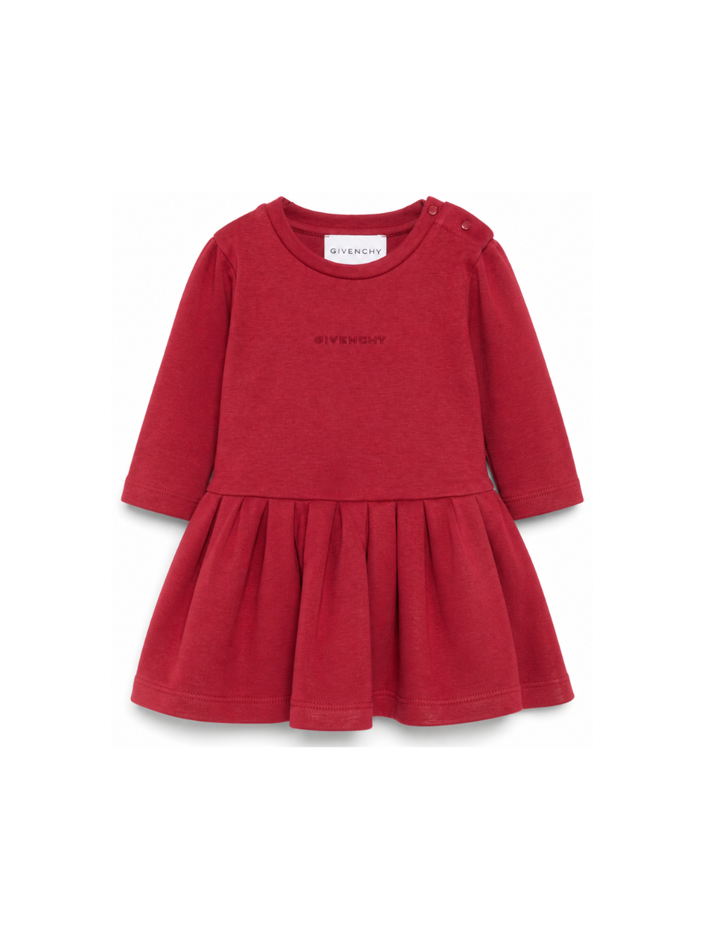 Abito per neonata Givenchy Kids bordeaux con logo sul davanti H31463 96D GIVENCHY KIDS 