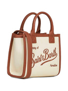 Borsa Vanity Mini MC2 Saint Barth beige con finiture in pelle granulata VANMI001 01517L MC2 ST. BARTH KIDS 