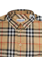 Set camicia e shorts per neonato Burberry Kids beige con motivo Vintage Check 8120916 B9368 BURBERRY KIDS 