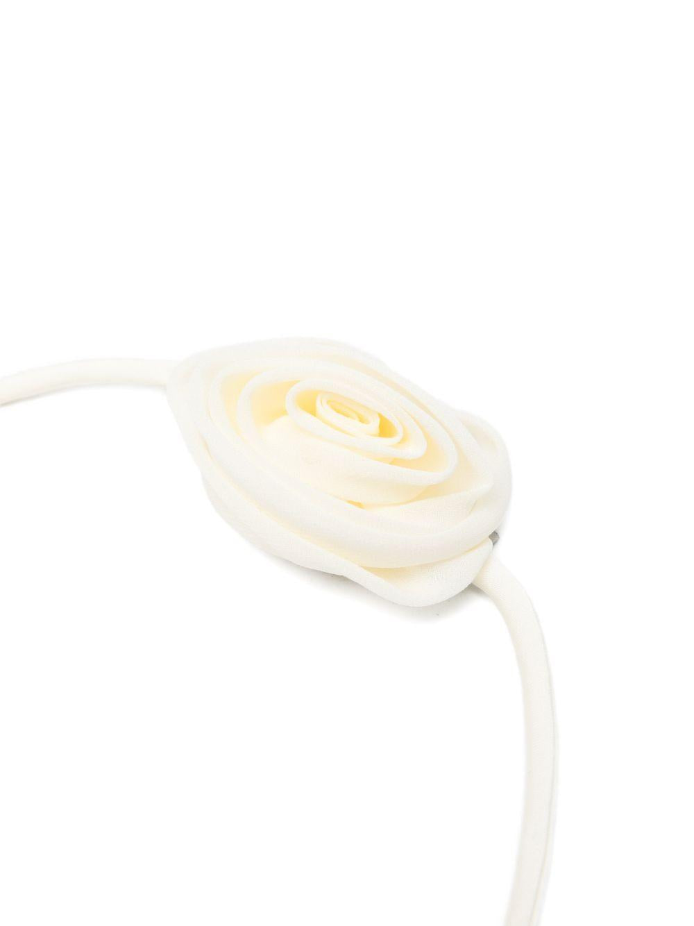 Collana choker per bambina Alberta Ferretti Kids bianca con dettaglio fiore R9G001 7140 0035 ALBERTA FERRETTI KIDS 