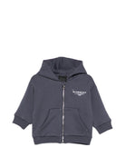 Felpa per neonato Givenchy Kids blu con stampa logo sul davanti H31195 061 GIVENCHY KIDS 