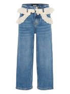Jeans per bambina Molo blu con dettaglio con occhielli 2S26I110 9478 MOLO KIDS 