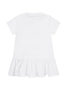 Abito per neonata Moschino Kids bianco con stampa Teddy Bear MDV0DJLAA02 10101 MOSCHINO KIDS 