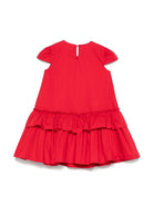 Abito per bambina Monnalisa rosso con design svasato 17E902 5116 0044 MONNALISA 
