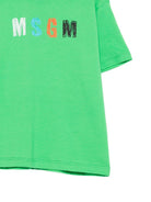 T-shirt per bambino MSGM Kids verde con stampa grafica S6MSJBTH232 MS006 MSGM KIDS 