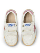 Sneakers per bambina Golden Goose Kids bianche con toppa con stella glitterata F00501F004241 11224 GOLDEN GOOSE KIDS 