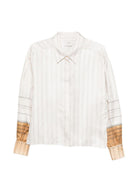 Camicia per donna Alysi bianco con design a righe 116231 P6063 GESSO ALYSI 