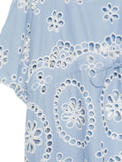 Caftano per donna MC2 Saint Barth azzurro in pizzo sangallo IRI0001 08926L MC2 ST. BARTH 