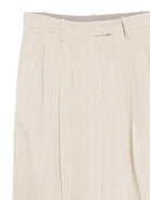 Pantaloni per donna Alysi beige con orlo risvoltato 116114 P6057 BURRO ALYSI 