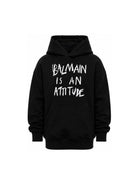 Felpa per bambino Balmain Kids nera con stampa slogan BZ4H00 Z3183 930BC BALMAIN KIDS 