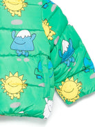 Piumino per neonati Stella McCartney Kids verde con stampa di personaggi TX2527 Z3222 712MC STELLA McCARTNEY KIDS 