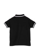 Polo per neonato John Richmond Junior nera con stampa logo RIP26010PO BLACK JOHN RICHMOND KIDS 