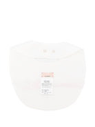 Bavaglino per neonata Elisabetta Franchi La Mia Bambina bianco con fiocco ENBA0660JF054 0285 ElISABETTA FRANCHI KIDS 