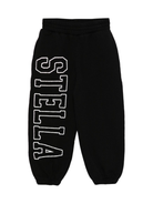 Pantaloni sportivi per bambina Stella McCartney Kids nero con stampa logo sulla gamba TX6C50 Z0453 961 STELLA McCARTNEY KIDS 