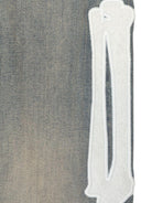 Jeans per bambino Amiri Kids denim con applicazione con ossa ACBMPA1006 406 AMIRI KIDS 