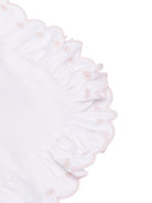 Coperta per neonata La Stupenderia bianca con bordo smerlato 2TBCO50 P01PIN LA STUPENDERIA KIDS 