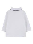Polo a maniche lunghe per neonato Boss Kidswear bianca con logo J52449 10P BOSS KIDS 