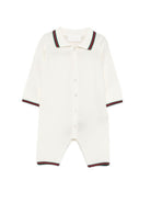 Tutina per neonati Gucci Kids bianca opaca con colletto polo 825863XKEXN 9112 GUCCI KIDS 