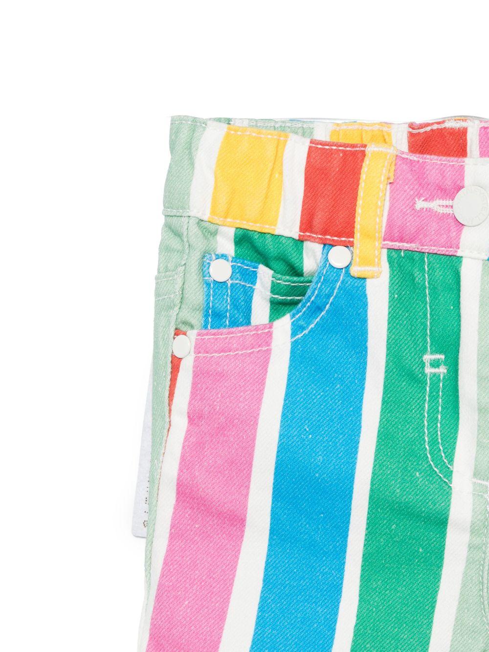 Shorts a righe per neonata Stella McCartney Kids multicolor con passanti TW6119 Z2763 999MC STELLA McCARTNEY KIDS 