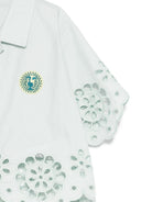 Camicia per bambina Zimmermann Kids verde con dettagli traforati 5844TR S261 ZIMMERMANN KIDS 