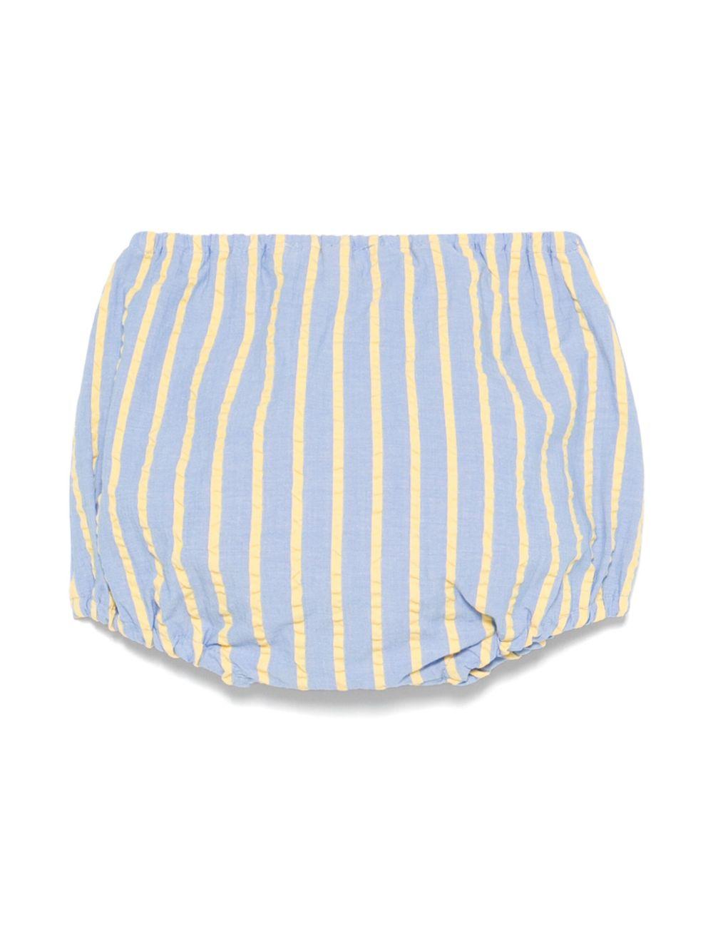 Pantaloncini per neonata Mariella Ferrari azzurro a righe PLE5 025 MARIELLA FERRARI 
