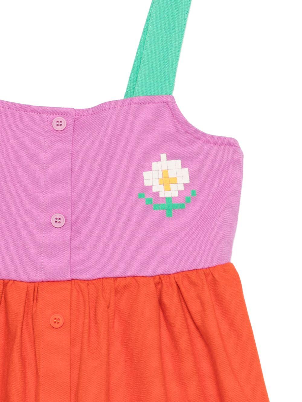 Abito per bambina Bobo Choses multicolore con gonna svasata B126AC108 991 BOBO CHOSES KIDS 