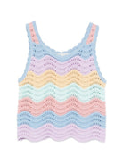 Top per bambina Stella McCartney Kids multicolore con design a righe TY9B02 Z2922 999 STELLA McCARTNEY KIDS 