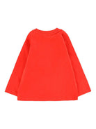Felpa per neonati Moschino Kids rosso con stampa a matita M7O00RLAA01 50109 MOSCHINO KIDS 