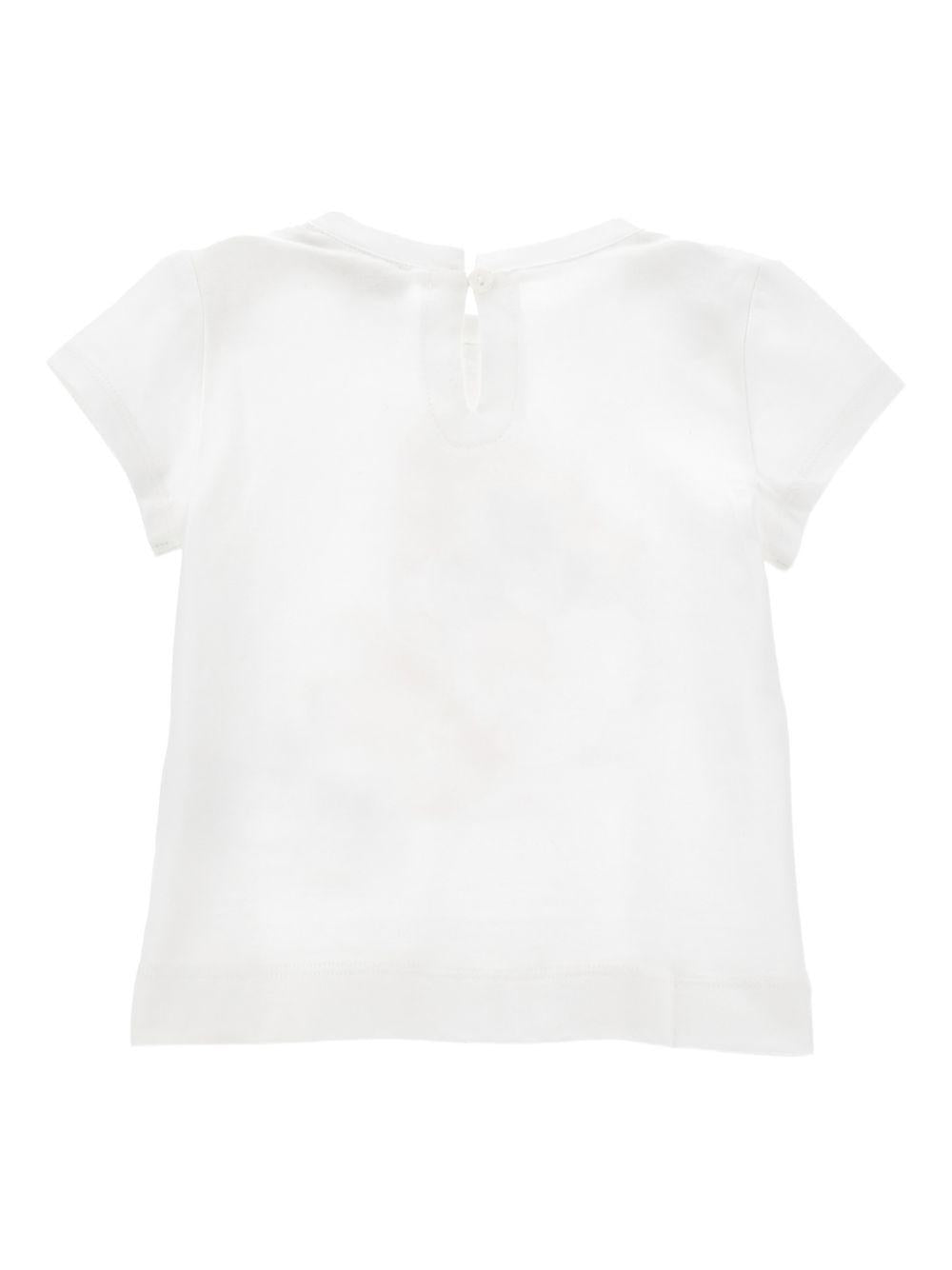 T-shirt per neonata Monnalisa bianca con stampa fragola 39G617 7002 0099 MONNALISA KIDS 